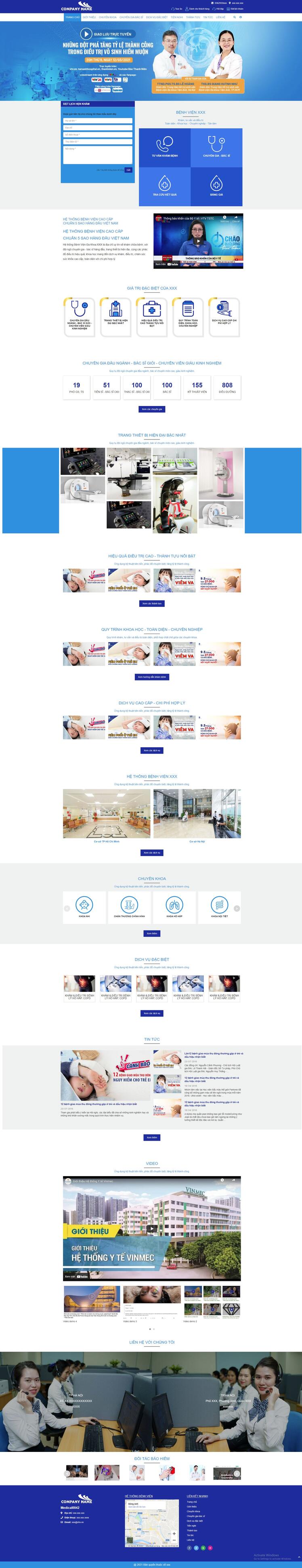Thiết kế website bệnh viện 42