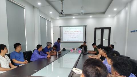Công ty Cryotech Việt nam tổ chức huấn luyện nghiệp vụ phòng cháy, chữa cháy và CNCH đối với Nhà máy sản xuất, chiết nạp khí công nghiệp